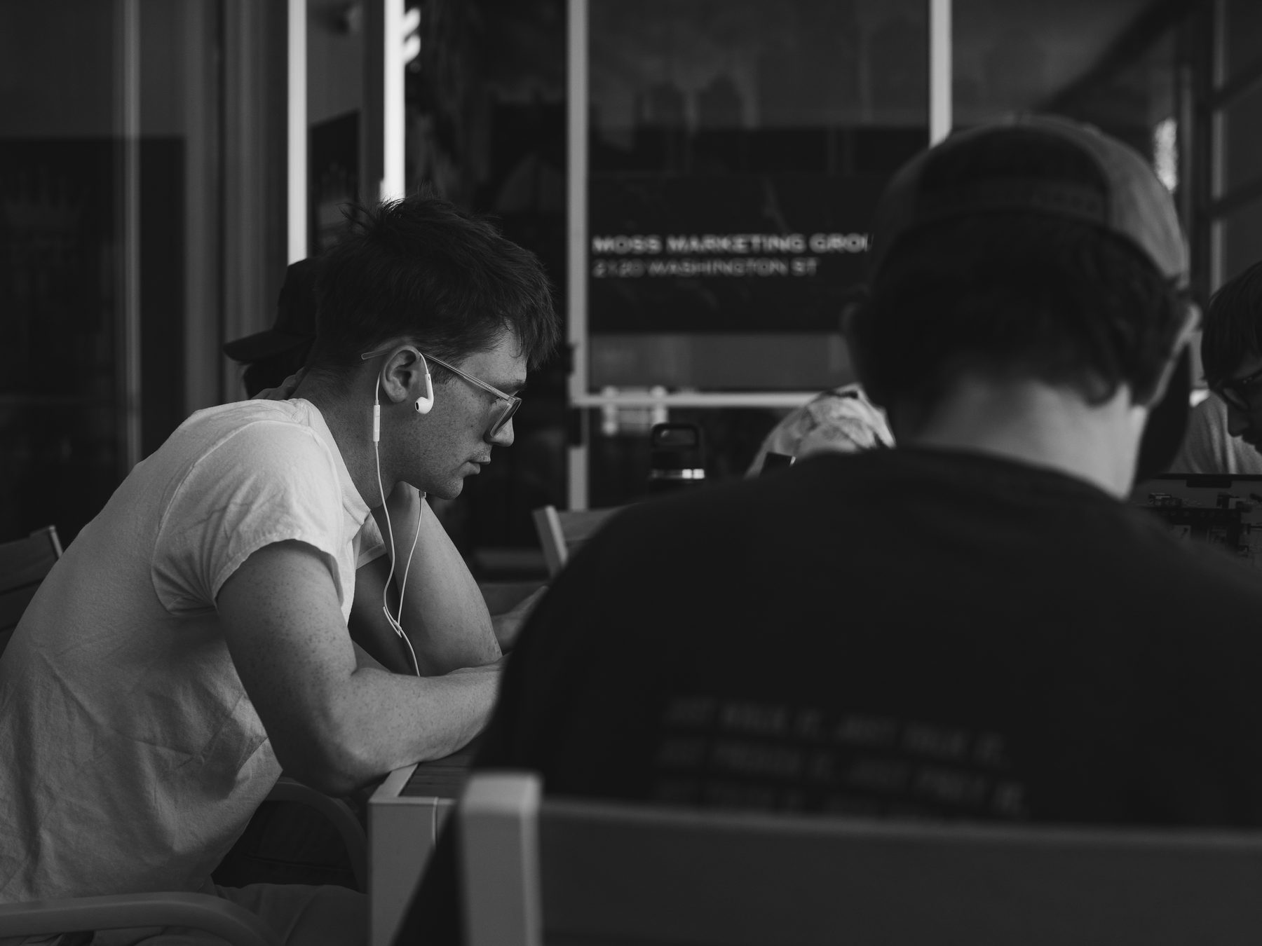 The MMG team at work inside headquarters in the Crossroads, Kansas City