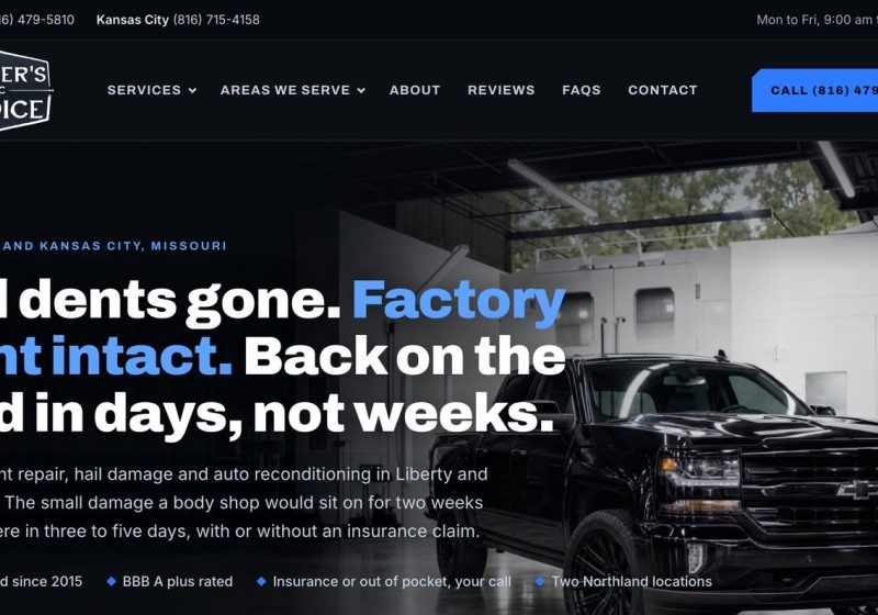 Dealer's Choice website by Moss Marketing Group