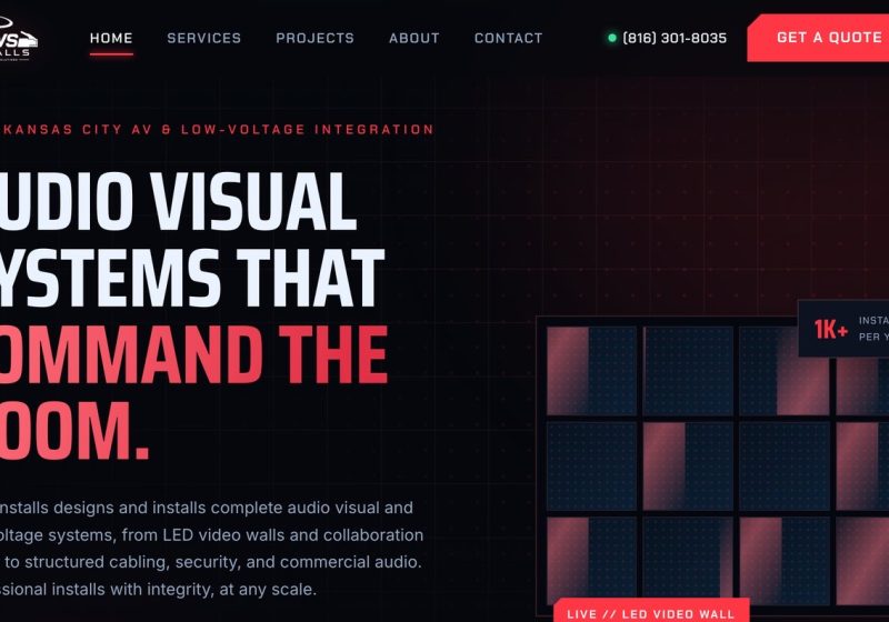 DWS Installs website by Moss Marketing Group