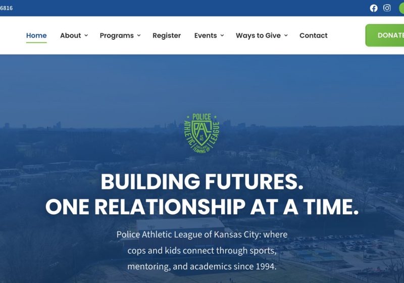 KC Police Athletic League website by Moss Marketing Group
